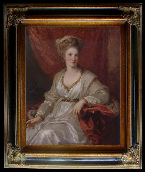 framed  Angelica Kauffmann Bildnis Maria Karoline von Osterreich,konigin von Neapel, Ta125-3